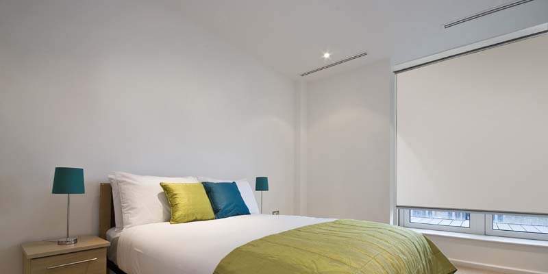 blockout blinds in Brisbane bedroom